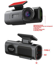 Load image into Gallery viewer, Acceo 4K Ultra HD Dash Cam Dual Lens With WiFi GPS Night Vision Parking Mode Built In