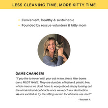 Load image into Gallery viewer, Kitty Sift Eco-Friendly Disposable Litter Box – Breathable, Odor-Reducing, Reusable & Biodegradable – Made from 100% Recycled Cardboard