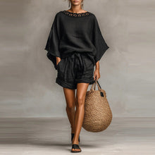 Load image into Gallery viewer, Women’s Solid Color T-Shirt and Shorts Set