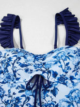 Load image into Gallery viewer, Cutout Ruffled Spaghetti Strap : One-Piece Swimwear