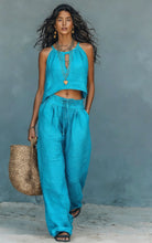 Load image into Gallery viewer, Women's Sleeveless Tank Top & Wide-Leg Pants Set – Linen Blend Summer Two-Piece