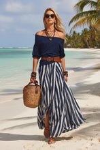 Load image into Gallery viewer, Women's Off-Shoulder Top & Slit Maxi Skirt Set
