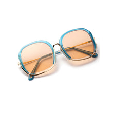 Load image into Gallery viewer, Large Half Frame UV400 Sunglasses – Colorful Fashion Shades