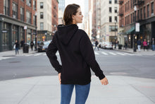 Load image into Gallery viewer, 🖤 Women’s Winter Velvet Hoodie — Solid Color Warm Sweatshirt