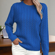 Load image into Gallery viewer, Women’s Textured Crew‑Neck Pullover Top