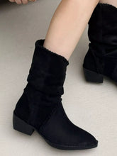 Load image into Gallery viewer, Point Toe Block Heels Boots