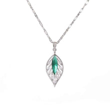 Load image into Gallery viewer, Women’s Dream Moon Necklace - Titanium Steel with Green, Pink, and White Accents for Elegant Style