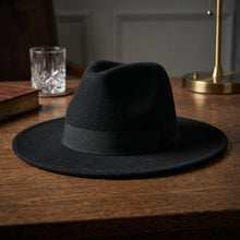Load image into Gallery viewer, Autumn Winter Big Brim Wool Hat – Unisex Bell Crown Bucket Hat