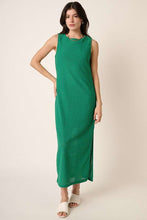 Load image into Gallery viewer, New Side Slit Round Neck Sleeveless Dress For Women – Elegant, Timeless, Chic, and Versatile Summer Dress For Any Occasion