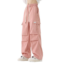 Load image into Gallery viewer, Couple American Retro High Street Fashionable Pleated Straight Cargo Pants