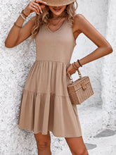 Load image into Gallery viewer, V-Neck Sleeveless Mini Dress Charming Design Women Dress Lightweight Dress For Girls