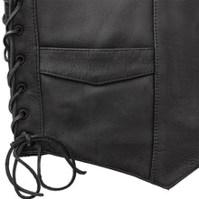 Load image into Gallery viewer, Deadwood Men's Motorcycle Western Style Leather Vest