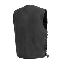 Load image into Gallery viewer, Deadwood Men's Motorcycle Western Style Leather Vest