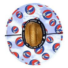 Load image into Gallery viewer, Peter Grimm Grateful Dead SYF (Steal Your Face) - Rye Straw Lifeguard Hat