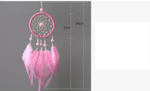 Load image into Gallery viewer, Decoration Home Dream Catchers Hanging Wall Decor Art Pendant Handmade Traditional White Cloud Dream Catcher With Led String Lights Wall Hanging Kids Room Decor Nursery Wall Art Ornament Decor Craft Gift Cute Wind Chimes National Feather Kids Girls