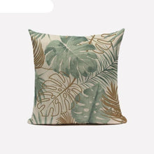 Load image into Gallery viewer, Decorative Linen Cotton Pillow Case Green Throw Pillowcase Outdoor Throw Pillow Cases Decorative Cushion Cover Cotton Linen Farmhouse Home Decor For Couch Sofa Bedroom Farmhouse Style Cushion Cover