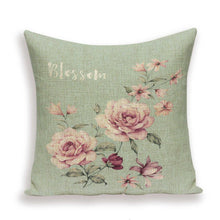 Load image into Gallery viewer, Decorative Plant Flower Throw Pillow Cover Soft Linen Cushion Cover For Living Room Couch Sofa Patio Outdoor Home Decor Decorative Plant Flower Throw Pillow Covers For Couch Sofa Bed Modern Quality Design Cushion Cover 45x45cm