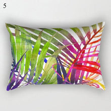 Load image into Gallery viewer, Decorative Throw Pillows Tropical Plants Pillow Cover Polyester Pillow Covers With Flowers And Plants Tropical Style Linen Throw Pillow Covers Decoration Pillowcase Cushions Home Decor