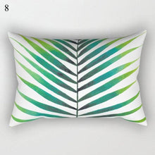 Load image into Gallery viewer, Decorative Throw Pillows Tropical Plants Pillow Cover Polyester Pillow Covers With Flowers And Plants Tropical Style Linen Throw Pillow Covers Decoration Pillowcase Cushions Home Decor