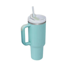 Load image into Gallery viewer, 40 Oz Tumbler With Handle Straw Insulated, Stainless Steel Spill Proof Vacuum Coffee Cup Tumbler With Lid Tapered Mug Gifts For Valentine Lover Suitable For Car Gym Office Travel