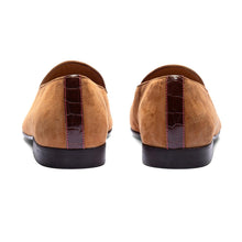Load image into Gallery viewer, Men's Cognac Croc Milano Loafer