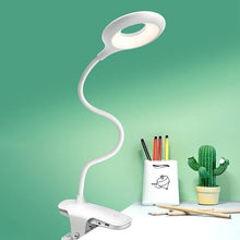 Load image into Gallery viewer, Desk Lamp Touch Clip Study Light Gooseneck Desktop USB Rechargeable Bedroom Lamp Bedside Bedside Desk Clip-on Table Lamp Decorative Table Lamp Cute Study Lamps for Bedroom Décor