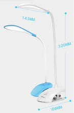 Load image into Gallery viewer, Desk Lamp USB Led Table Lamp 14 LED Table Lamp with Clip Bed Reading Book Light LED Desk Lamp Table Touch 3 Modes Blue Decorative Table Lamp Cute Study Lamps for Bedroom Décor