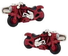 Load image into Gallery viewer, Detailed Motorcycle Cufflinks