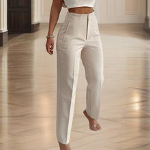 Load image into Gallery viewer, Women's High-Waisted Straight Leg Pants
