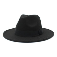 Load image into Gallery viewer, Autumn Winter Big Brim Wool Hat – Unisex Bell Crown Bucket Hat
