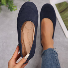 Load image into Gallery viewer, Women’s Low-Cut Round Toe Loafers – Slip-On Flat Casual Shoes