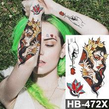 Load image into Gallery viewer, Different Stylish Waterproof Temporary Tattoo Sticker Heart Knife Angel Makeup Tattoos For Women Men