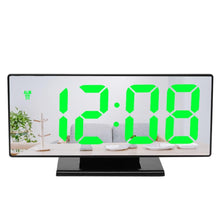 Load image into Gallery viewer, Digital Alarm Clock LED Digital Display Dual Alarm with USB Charger Port 0-100 Dimmer for Seniors Simple Bedside Big Number Alarm Clocks for Bedrooms LED Mirror Electronic Alarm Clocks Large LCD Display Digital Table Clock with Calendar Temperature