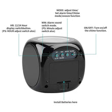 Load image into Gallery viewer, Digital Alarm Clock Projection Alarm Clock Wake Up Bedroom with Data and Temperature Display Talking Function LED Wall/Ceiling Projection Clock LCD Creative Projector Weather Temperature Desk Time Date Display Projection USB Charger Home Clock Timer