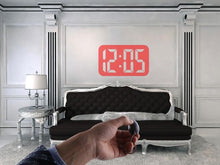 Load image into Gallery viewer, Digital Time Projection Clock Mini LED Clock With Time Projection Wake Up Light Alarm Clock for Heavy Sleeper Portable Digital Watch Night Light Magic Projector Clock