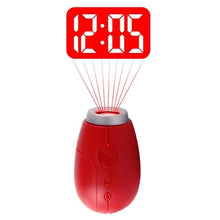 Load image into Gallery viewer, Digital Time Projection Clock Mini LED Clock With Time Projection Wake Up Light Alarm Clock for Heavy Sleeper Portable Digital Watch Night Light Magic Projector Clock
