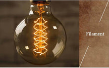 Load image into Gallery viewer, Dimmable Light Bulb Retro Vintage Edison Bulb Incandescent Ampoule Bulbs Vintage Edison Lamp Retro Light Vintage Bulbs Modern Style Square Spiral Filament Incandescent Light