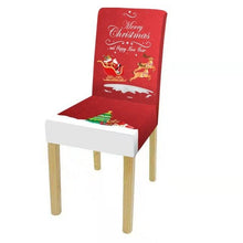 Load image into Gallery viewer, Dining Room Chair Protector Slipcovers Popular New Holiday Universal Size Christmas Printing Chair Cover Stretch Washable Detachable Seat Covers For Hotel Banquet Home Christmas Party