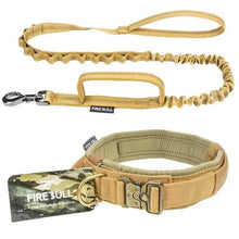 Load image into Gallery viewer, Dog Collar Leash Adjustable Military Nylon Rope Dog Collar Leash Set Adjustable Dog Collars for Medium Large Dogs Durable Pet Collar Nylon Big Dog Collar Training for Medium Large Dogs Accessories