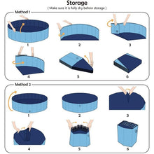 Load image into Gallery viewer, Dog Pool Foldable Dog Swimming Pool Pet Bath Swimming Tub Bathtub Pet Swimming Pool Collapsible Bathing Pool for Dogs Cats Kids Dog Swimming Pool For Large & Small Dogs