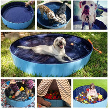 Load image into Gallery viewer, Dog Pool Foldable Dog Swimming Pool Pet Bath Swimming Tub Bathtub Pet Swimming Pool Collapsible Bathing Pool for Dogs Cats Kids Foldable Dog Pool PVC Pet Swimming Pool Dog Paddling Swimming Bathing Tub