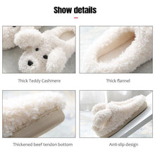 Load image into Gallery viewer, Dog Slippers Women Shoes Winter Warm Soft Plush Shoes Couples Slippers For Home Indoor Bedroom Women Warm Slippers Warm Faux Fur Cute Dog Lovers Winter Home Comfortable Shoes