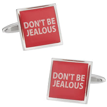 Load image into Gallery viewer, Funny Cufflinks - Don't Be Jealous Cufflinks