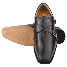 Load image into Gallery viewer, DONNA Leather Oxford Style Double Buckle Monk Straps Shoes For Men