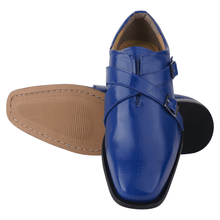 Load image into Gallery viewer, DONNA Leather Oxford Style Double Buckle Monk Straps Shoes For Men