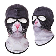 Load image into Gallery viewer, Double Eye Hole Animal Head Hat Horror Role-Playing Full Face Mask Riding Hunting Balaclava Sweat-Absorbent And Breathable Scarf Dustproof Headgear Unisex Cycling Equipment Racing Breather Mask Tactical Airsoft Cap Scarf Mask Ski Hat Spring Summer For Men