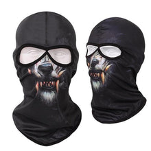 Load image into Gallery viewer, Double Eye Hole Animal Head Hat Horror Role-Playing Full Face Mask Riding Hunting Balaclava Sweat-Absorbent And Breathable Scarf Dustproof Headgear Unisex Cycling Equipment Racing Breather Mask Tactical Airsoft Cap Scarf Mask Ski Hat Spring Summer For Men