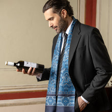 Load image into Gallery viewer, Ferrara - Silk Scarf - Blue