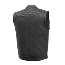 Load image into Gallery viewer, Downside Perforated Men's Motorcycle Leather Vest