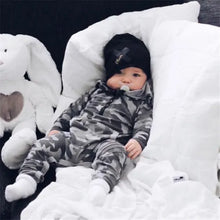 Load image into Gallery viewer, Boys Zipper Romper Jumpsuit Playsuit Hooded - # BOAA111010005